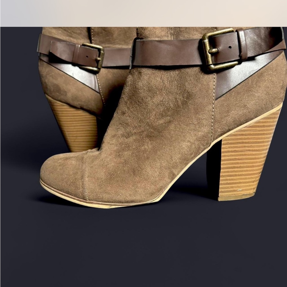 Brown Suede Ankle Boots